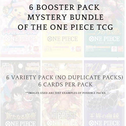 One Piece Cards Pack Bundle: Ideal for One Piece Trading Cards Enthusiasts, Anime Fans, Card Collectors, Comprehensive One Piece Card Collection by TraderzTCG (6 Pack Bundle)