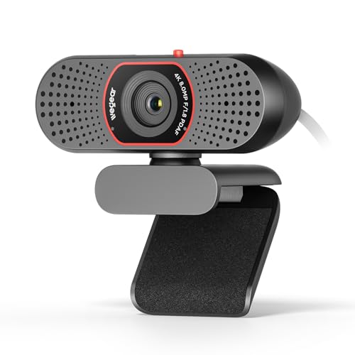 wegear 4K Webcam for PC, USB-A Computer Camera with Sony 1/2.55'' Sensor, 4K@30FPS & 1080P@60FPS, PDAF Autofocus, Dual Noise-Canceling Mics, Privacy Cover, 73° FOV for Meetings, Streaming & Gaming