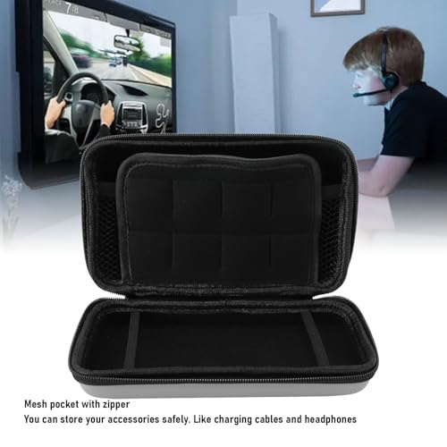 Hard Shell Carrying Case for New 3DS XL/2DS XL - Travel Protective Storage with 8 Game Cartridge Slots & Water Proof PU Exterior (Silver) - color: Silver
