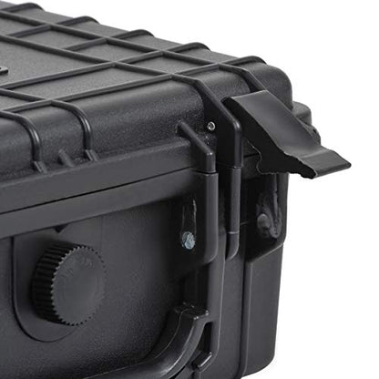 MEIJIA Portable All Weather IP67 Waterproof Protective Case,Hard Camera Case,Dry Case with Customized Foam,Fit Use of Drones,Camera,Equipments,Elegant Black (9.17inch x 7.56inch x4.33inch) - size: 9.17inch x 7.56inch x4.33inch