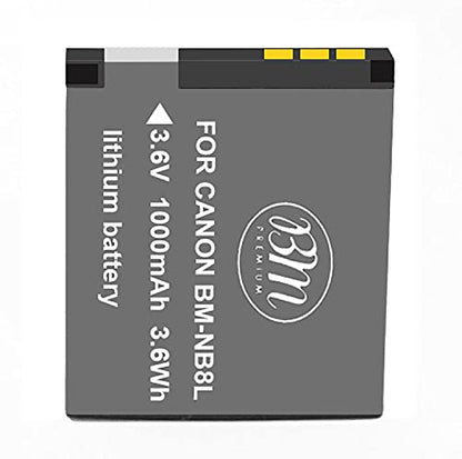 BM Premium NB-8L Battery & Charger Kit for Canon PowerShot A2200 is, A3000 is, A3100 is, A3200 is, A3300 is Digital Camera
