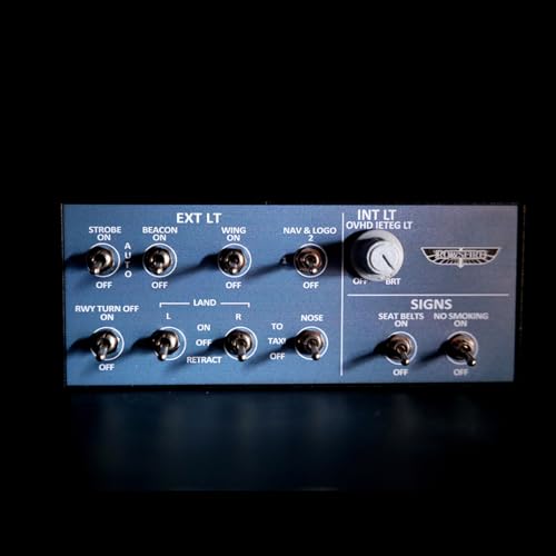XMalNexity A101 V3.0 A32X Mini Flight Simulator Overhead Panel for MSFS 2020 2024, Backlit Aluminum OVHD with V3 Light Sync, Compatible with Fenix PMDG Inibuilds, Home Cockpit