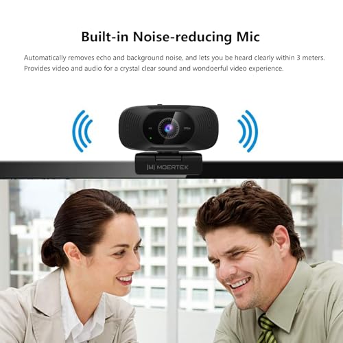 4K Webcam with Microphone, 1080P 60fps Webcam for PC, 8MP UHD 92° Wide Angle Len, Automatic Light Correction, USB Camera with Privacy Cover, External Computer Camera for Business Meeting/Video Call