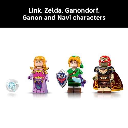 LEGO The Legend of Zelda: Ocarina of Time – The Final Battle - Building Set for Adults, Ages 18+ - Nintendo Collectible with Link & Zelda Minifigures - Bedroom or Game Room Decor - 77093