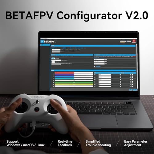 BETAFPV LiteRadio 3 Radio Transmitter for FPV Drone - Mode 2 Frsky D8 | with Nano Bay for External TX Module, Support FPV Simulator Configurator V2 Firmware Update Joystick Calibration for FPV Quad