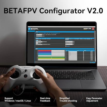 BETAFPV LiteRadio 3 Radio Transmitter for FPV Drone - Mode 2 Frsky D8 | with Nano Bay for External TX Module, Support FPV Simulator Configurator V2 Firmware Update Joystick Calibration for FPV Quad