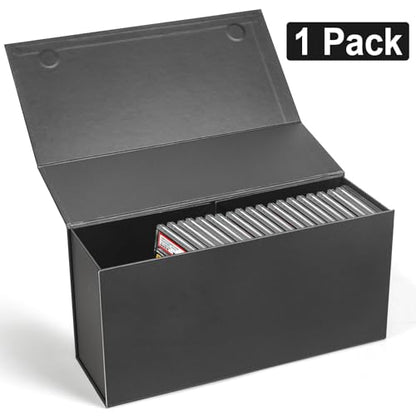 Graded Sports Card Storage Box, PSA Graded Card Storage Box, Trading Card Storage Box, Graded Card Slab Case Compatible with PSA, BGS, SGC-1 Pack