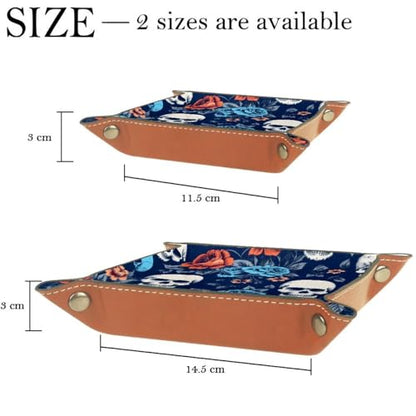 Skull Flower Dice Tray Dice Rolling Tray Folding Dice Holder for Dice Games, Like RPG, DND and Other Table Games - color: Multi 12