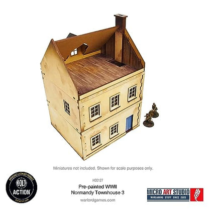 Micro Art Studio: WW2 Normandy Townhouse 3 HDF Prepainted Terrain