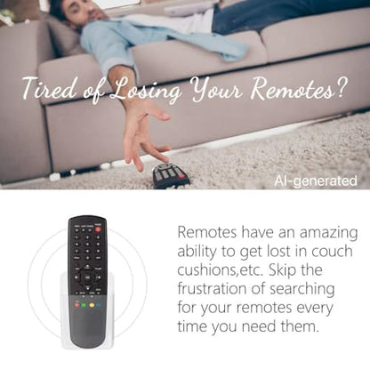 4 Pcs Remote Control Holder Wall Mount, TV Controller Holder, Self Adhesive Remote Holder, Wall Pen Holder Storage Accessories for Home Office School（Clear） - color: Clear&4Pcs