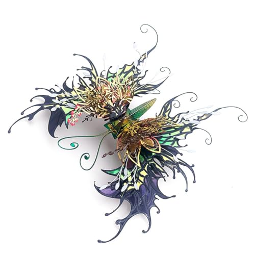 Butterfly 3D Metal Puzzle for Adults, Mechanical Butterfly Metal Model Building Kit, 50+PCS Steampunk Bionic QianYuDie Jigsaw Puzzles Animal, DIY Craft Kit Toy Gift -KIT - style: 50PCS+, KIT Version, Edition 4