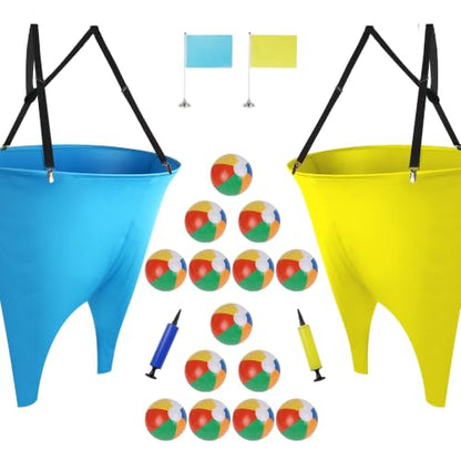 24Pcs Granny Pants Yard Game Funny Field Day Outdoor Games for Adults Kids and Family Gaint Pant Set for Brithday Party Tossing Games Activities for Groups - size: 2 Large