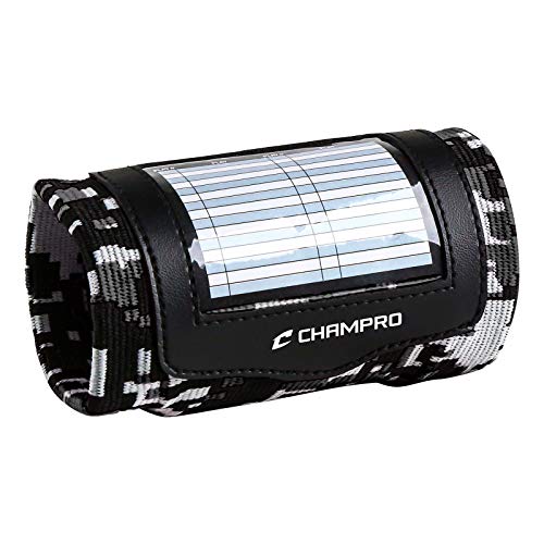 Champro Wristband Playbook - color: Camo Black, size: Adult