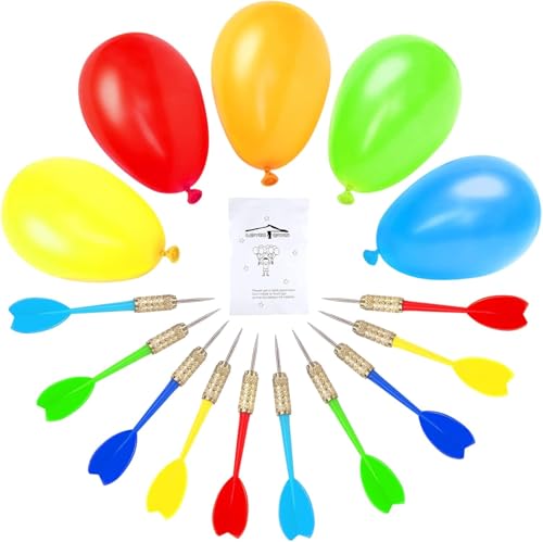 LOVESTOWN 510 PCS Dart Balloon Game Set, Carnival Games for Kids & Adults | Outdoor Party Game for Backyard, Birthdays & Family Reunions, Carnival Party Favors, Includes 500 Balloons & 10 Darts