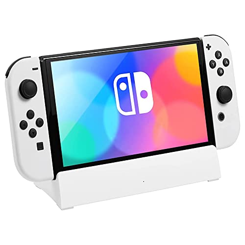KEKUCULL TV Docking Station for Switch,Docking Station with 4K 1080P HD Adapter and USB 3.0 Port,Replacement for Official Switch Dock(White)