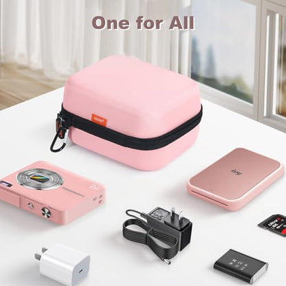 Hard Shell Camera Case,Shockproof Camera Carrying Case | for KODAK PIXPRO FZ55/FZ45, CAMKORY Camera, Compact Travel Bag with Mesh Pocket for SD Card, Shockproof Holder