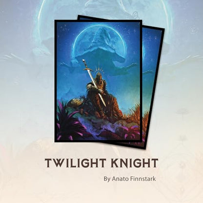 Twilight Knight - MTG Card Sleeves, 104ct, Standard Size, Textured | Perfect for Double Sleeving, Smudge Resistant Matte Back, Standard 66x92mm - Compatible with Magic The Gathering & TCG Cards - color: Twilight Knight, size: Textured