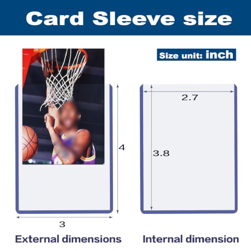 1000 Hard Card Sleeves Card Toploaders for Protection for Baseball Football Premium Top Loaders for Cards, Ensuring Safety (1000 Hard Sleeves) - size: 1000 Hard Sleeves