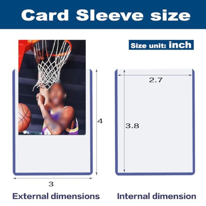 1000 Hard Card Sleeves Card Toploaders for Protection for Baseball Football Premium Top Loaders for Cards, Ensuring Safety (1000 Hard Sleeves) - size: 1000 Hard Sleeves