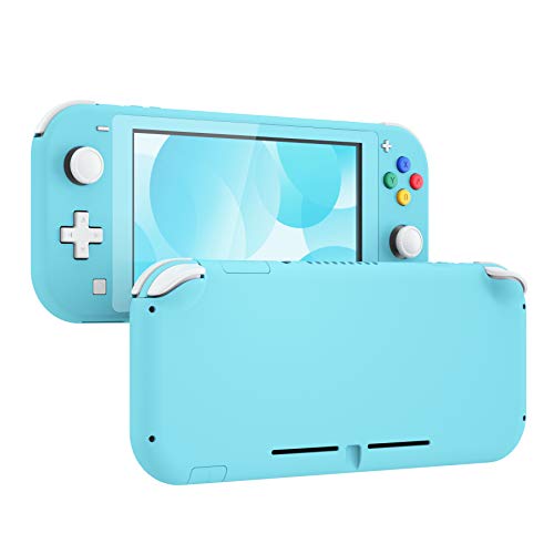eXtremeRate Heaven Blue DIY Replacement Shell for Nintendo Switch Lite, NSL Handheld Controller Housing with Screen Protector, Custom Case Cover for Nintendo Switch Lite [Console NOT Included] - color: Heaven Blue