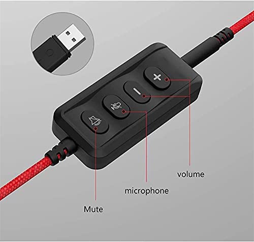 Gaming Headset, 3.5mm Wired Bass Stereo Noise Isolation Gaming Headphones with Mic for Laptop Desktop Computer Gaming headse