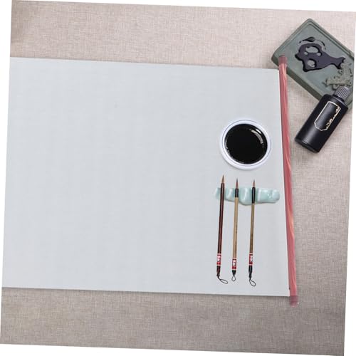 TEHAUX Water Painting Mat Chinese Calligraphy Water Mat Reusable Calligraphy Cloth Blank Paper Scrolls - size: 140.00X42.00X2.00CM