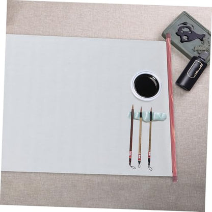 TEHAUX Water Painting Mat Chinese Calligraphy Water Mat Reusable Calligraphy Cloth Blank Paper Scrolls - size: 140.00X42.00X2.00CM