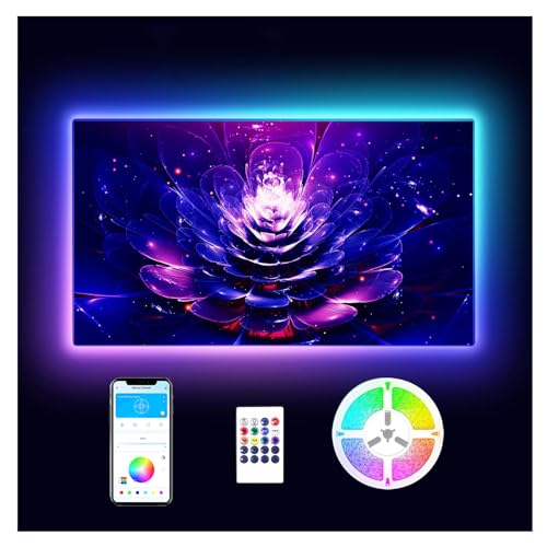 DAYBETTER LED Lights for TV 65 Inch, TV Led Backlight, 15ft Led TV Lights | USB Led Strip Lights for TV 65-75 inch with Remote, Led Lights for Bedroom Bluetooth, HDTV Mood Lighting, Gaming Room Decor - size: 15ft for 65-75 Inch