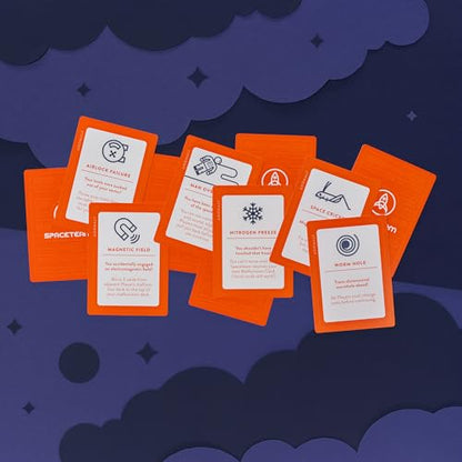 Stellar Factory Spaceteam Cooperative Card Game, 3-6 Players, Ages 12+ | 100% waterproof plastic cards; 5-minute rounds; adjustable difficulty; great icebreaker for parties & team-building.