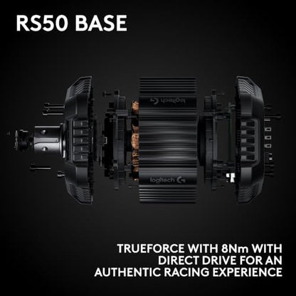 Logitech G RS50 Direct Drive Racing Wheel, Hub, & Base for PS5/PS4/PC | 8 Nm Direct Drive, 11 inch Wheel, 13 Buttons, Adjustable Paddle Shifters, TRUEFORCE Force Feedback Integration - style: Playstation | PC