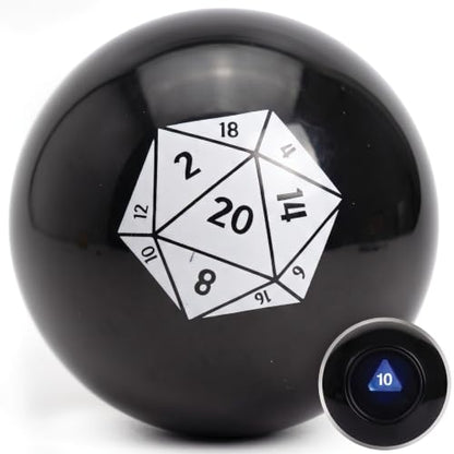 Mystic D20 Dice Ball - 20 Sided Dice Fortune Ball for DND, RPG & TTRPG Fans