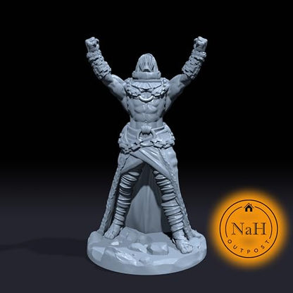 Elysar Chainwhisper | Chained Prophet | Miniature for Tabletop Games Like D&D and War Gaming Medium (Normal Size)