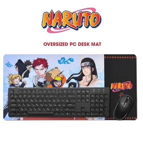 Culture Fly Large Gaming Mouse Pad (31" x 15") Naruto - Extended XL Computer Desk Mat, Cool Anime Keyboard Deskmat, Big Desktop Deskpad for Gamer - color: Naaruto2