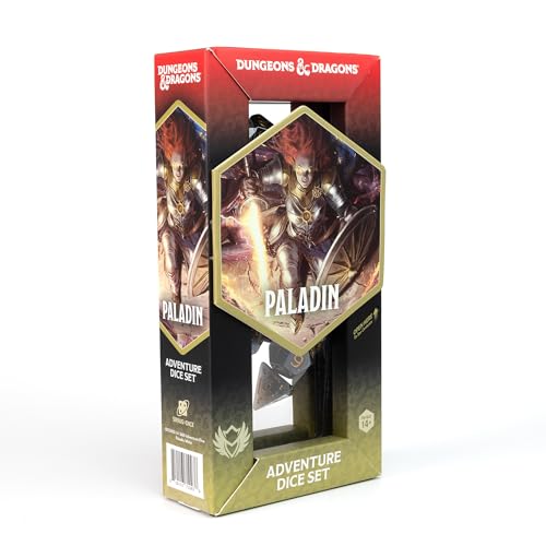 D&D Adventure Dice (Paladin Class: White) - style: Paladin Class: White