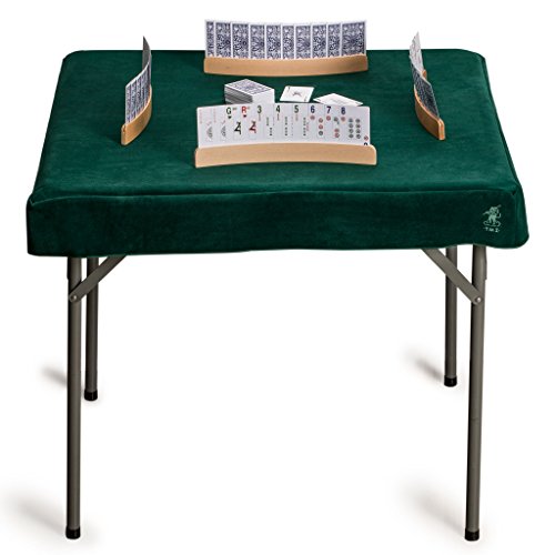 Yellow Mountain Imports Table Cover for Poker, Cards, Mahjong, Board Games, and Tile Games, Professional Grade - color: Green