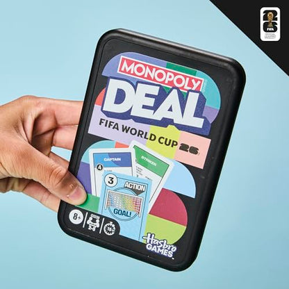 Monopoly Deal FIFA World Cup 2026 Edition Game – Officially Licensed FIFA World Cup Soccer Card Game for Kids – Ages 8+ – 2 to 5 Players – 15 Mins. - style: Monopoly Deal