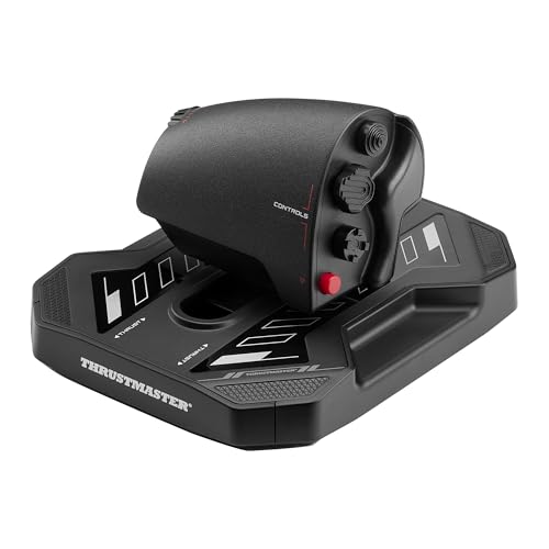 Thrustmaster Sol-R6 Space Flight Throttle, S.M.A.R.T Slide Rails - PC | 14 assignable actions, 3.1-in travel, 4 detent positions, built-in 15-degree rudder, auto re-centering, smooth glide - style: Sol-R6 Throttle