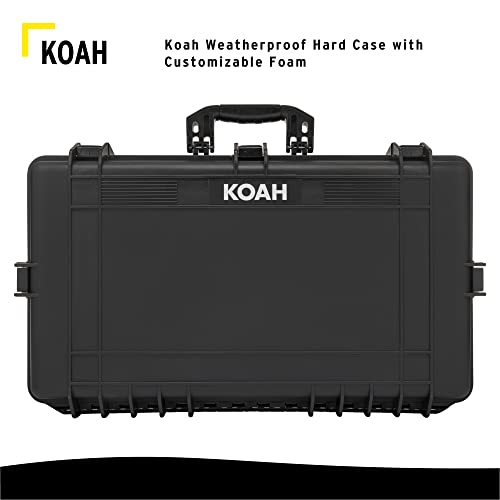 Weatherproof Hard Case | 25.4' x 13.7' x 6.4' inner, Customizable Foam 28.3' x 16.9' x 7.0' Inch outer