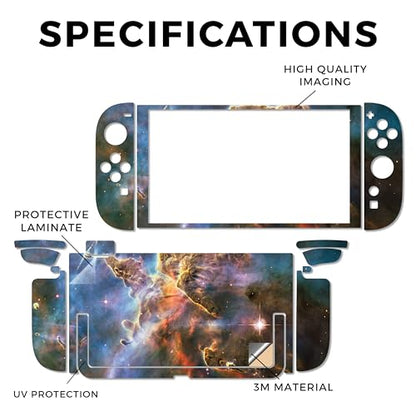 Gaming Skin Compatible with Nintendo Switch 2 Console Only - Golden Nebula - Premium 3M Vinyl Protective Wrap Decal Cover - Easy to Apply | Crafted in The USA by MightySkins - color: Golden Nebula, size: Switch 2 Console Skin Only, style: Matte Finish