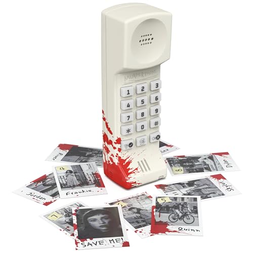 Spin Master Games Murder Phone Social Deduction Party Game | A Game of Betrayal For Families & Adults, Use The Interactive Phone To Save Your Friend, For 4-10 Players, Ages 13 & Up