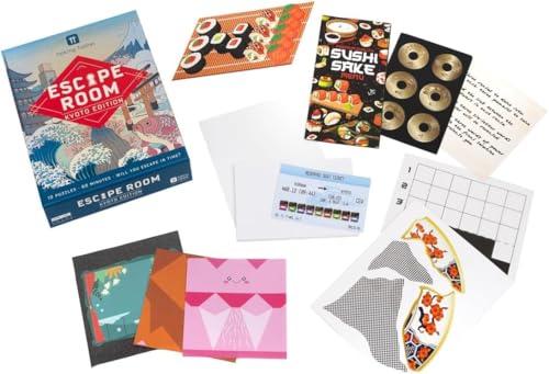 Talking Tables Host Your Own Escape Room Game Kyoto Edition for Family Games Night, Birthday, Holidays, and Team Building - Interactive Puzzle Adventure for 2-6 Players, Ages 14+