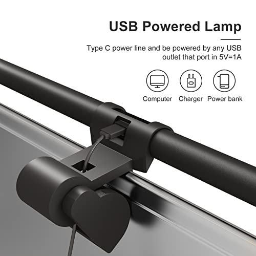 16.14" Monitor Light Bar,250LM USB LED Desk Lamp,Home Office Gaming | Eye-Care LED Screen Lamp,CRI 95,Touch Control USB Reading Desk Light for Flat & Curved Monitor - style: Touch Control