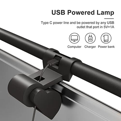 16.14" Monitor Light Bar,250LM USB LED Desk Lamp,Home Office Gaming | Eye-Care LED Screen Lamp,CRI 95,Touch Control USB Reading Desk Light for Flat & Curved Monitor - style: Touch Control
