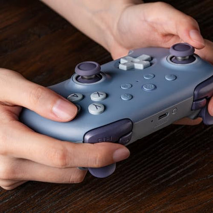 8Bitdo Ultimate 2C Wireless Controller for Windows PC and Android, with 1000Hz Polling Rate, Hall Effect Joysticks and Hall Triggers, and Remappable L4/R4 Bumpers (Dark Blue) - color: Dark Blue