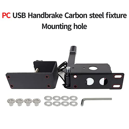Mkbve 14Bit PC USB Handbrake - Sim Racing Handbrake for Logitech G920 G29 G25 G27 T500 T300 FANATECOSW Dirt Rally
