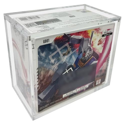 GCG English Booster Box Case By The Hobby Lair | Thick 6mm Acrylic Compatible with Gundam Card Game | Magnetic Easy Top Loading