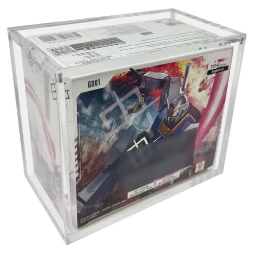 GCG English Booster Box Case By The Hobby Lair | Thick 6mm Acrylic Compatible with Gundam Card Game | Magnetic Easy Top Loading