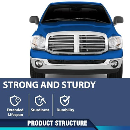 PIT66 Black Hood Insulation Pad 1/2" with Clips Compatible with Dodge Ram 1500 2500 3500 2002-2009 Heat Blanket - style: 2002-2008 Dodge Ram 1500 w/o Holes