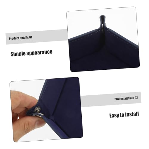 Kisangel Folding Pu Dice Tray Storage Box for Tabletop Games Dice Holder Design