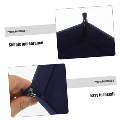 Kisangel Folding Pu Dice Tray Storage Box for Tabletop Games Dice Holder Design